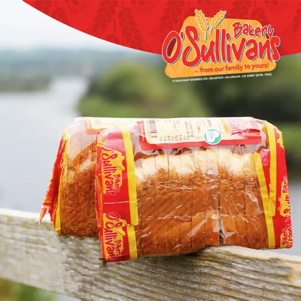 O'Sullivans Bakery sliced pan loaves in their red wrapper